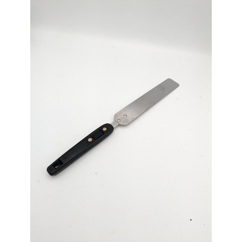 Vintage Crestline USA Stainless Flexible Spatula Cake Icing Spreader Black 11 1/
